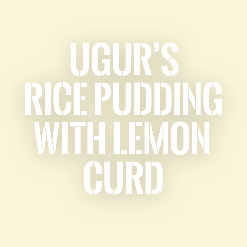  ugur’s rice pudding with lemon curd 